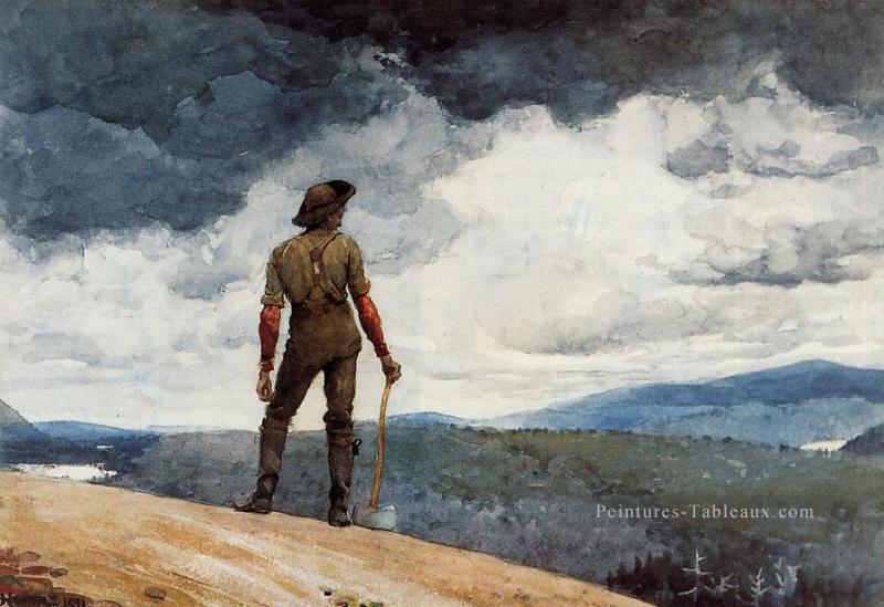 Le bûcheron réalisme peintre Winslow Homer Peintures à l'huile